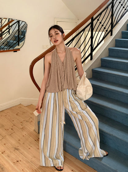 Loose Striped Casual Women's Pants - 250618