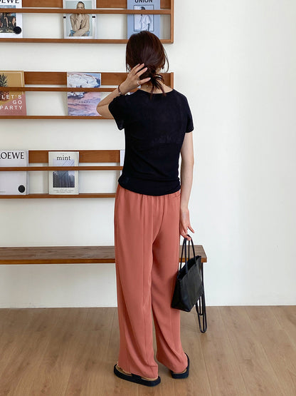 2024 New Women's Straight Pants in Korean Style - 12SC28599