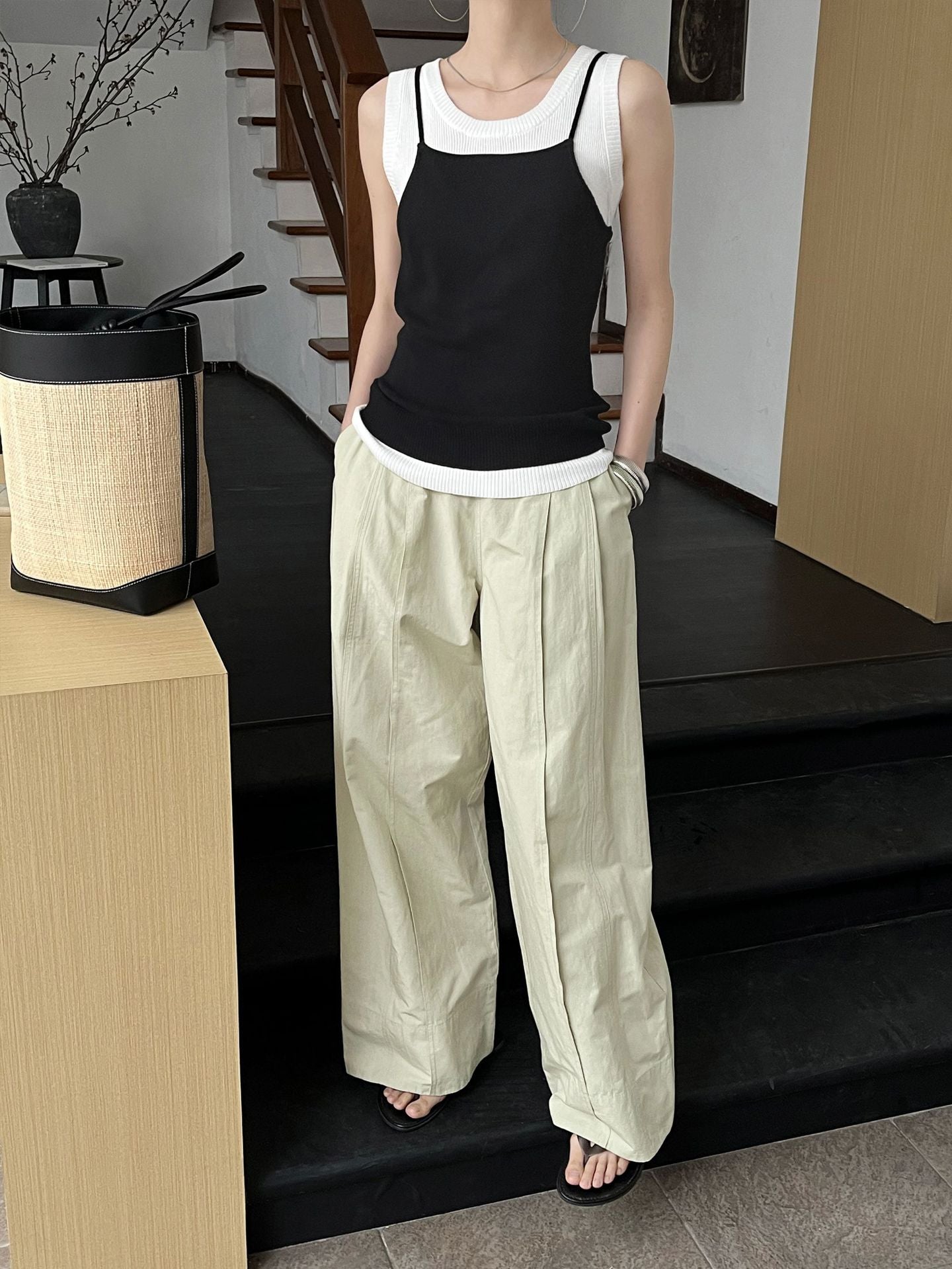 2023 Summer Women's Linen Loose All-Match Fashion Breathable Casual Pants - KA616