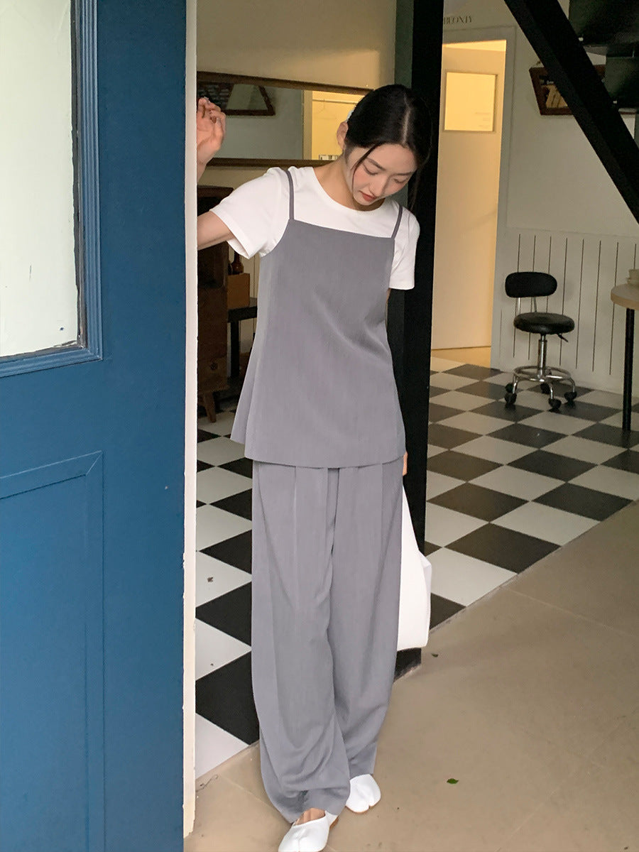 2024 New Women's Loose Casual Straight Pants in Korean Style - 41SX50067S