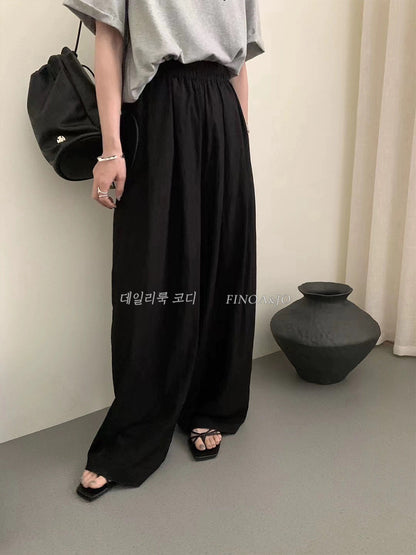 Summer Korean Style High-Waist Casual Pants - 2173