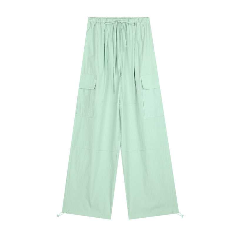 2024 New Women's Korean Style High-Waisted Straight Pants - 52036