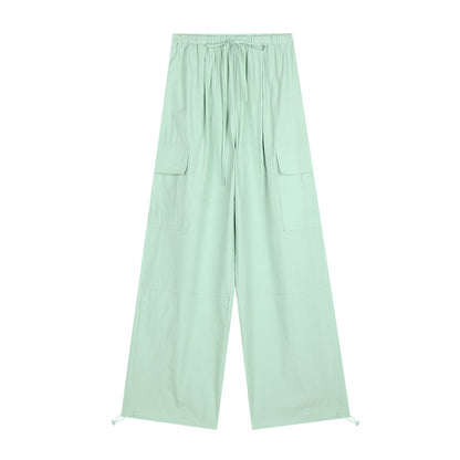 2024 New Women's Korean Style High-Waisted Straight Pants - 52036